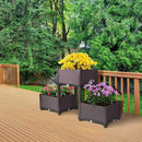D'vine Dev Planter Raised Beds - Elevated Planter Garden Box with Drainage Plug Raised Garden Beds for Vegetable/Flower/Herb Outdoor Standing Planter Beds Gardening Kit, RGB-3 by GreenHaven Gardens