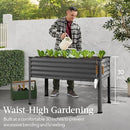 Best Choice Products 48x24x30in Galvanized Raised Garden Bed, Metal Elevated Planter Box, Vegetable Garden for Backyard, Patio, Balcony - Charcoal by GreenHaven Gardens