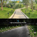 10 Pack Solar Pathway Lights Outdoor - Bright Solar Powered Garden Lights with Warm White LED, Auto On/Off Waterproof Path Lights Decorative, Landscape Lighting for Yard Patio Walkway Driveway by GreenHaven Gardens