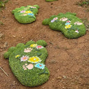 Garden Stepping Stones - Decorative Stones for Patio, Lawn, Stepping Stones Made of Resin (Set of 2) by CozyNest Decor