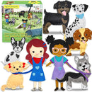 CRAFTILOO 8 Pre-Cut Dogs Stuffed Animal Fun Kids Sewing Kit for Kids Ages 8-12 Children Beginners Sewing kit Kid Puppy Crafts Felt Pillow Plush Craft Kit Girls and Boys by TinyTreasures Baby Boutique