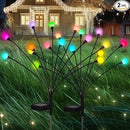 Solar Christmas Decoration, 20 LED Firefly Garden Lights Solar Outdoor, Solar Lights for Outside Sway by Wind,Solar Lights Outdoor Waterproof for Yard Patio Pathway Decoration (2 Pack) by GreenHaven Gardens