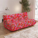 Big Bean Bag Chairs for Adults, 3 Seater Large Bean Bag Sofa, Fireside Chair Lazy Sofa Chair with High Density Comfortable Foam, Modern Bean Bag for Living Room, Bedroom, Office (Flower) by CozyNest Decor