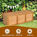 Tangkula 46 Gallon Acacia Wood Deck Box, Garden Backyard Storage Bench, Outdoor Storage Container for Patio Furniture Cushions and Gardening Tools (Natural) by CozyNest Decor