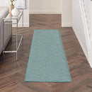 Nourison Positano Aqua 2' x 6' Area Rug Easy Clean, Non Shedding, Bed Room, Living Room, Dining Room, Kitchen (6' Runner) by CozyNest Decor