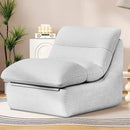 Misolant Bean Bag Chairs，Big Corduroy Fabric Sofa Bean Bag Chair for Adults and Teens with High-Resilience Sponge, Non-Slip Base Floor Lounge Sofa for Home, Living Room, Bedroom, Gaming Light Gray by CozyNest Decor