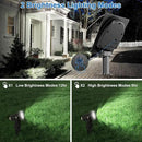 Solar Spot Lights Outdoor, Solar Landscape Spotlights IP65 Waterproof 9.8ft Cable, Auto On/Off Outdoor Wall Lights for Garden Yard Driveway Porch Walkway Pool (1-in-1 6000K Cold White 4 Pack) by GreenHaven Gardens
