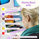 iVyne Rechargeable A4 Light Pad for Tracing & Weeding - LED Light Board for Weeding Vinyl - for Cricut Vinyl Weeding Tools - Ultra-Thin & Portable - Perfect for Artists & Crafters - Purple by TinyTreasures Baby Boutique
