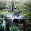 HDPE Shower Bench Seat Capacity 300LB, Waterproof Bathroom Stool with Side Carry Holes, Compact 16.8" L Design, Non-Slip Shower Seat for Elderly, Shaving Legs & Spa - Indoor/Outdoor Use(Black) by TinyTreasures Baby Boutique
