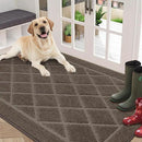 BEQHAUSE Dirt Trapper Door Mat 36" x 60", Doormat Non-Slip Entryway Rugs Washable, Dog Door Mat Stain Resistant and Absorbent Welcome Floor Mat for Front Back Door, Muddy Wet Shoes & Paws, Light Brown by CozyNest Decor