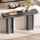 55Inch Farmhouse Console Table,Wooden Rectangular Sofa Table Behind The Couch,Entryway Console Table with Storage for Living Room, Hallway,Entrance (Grey) by CozyNest Decor