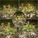 DIBIEECN 6 Pack Dragonfly Solar Pathway Lights Outdoor,Metal Garden Decorations Outdoor Lights with Patterns and Warm Light,Waterproof Landscape Lighting for Path Patio Backyard Walkway Yard by GreenHaven Gardens