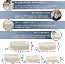 NaturalCozy 5-Piece Rectangle Storage Basket Set- Natural Cotton Rope Woven Baskets for Organizing! Small Basket for Montessori, Baby Nursery, Dog Toy Baskets, Cat Toy Box, Bathroom Organization Bin by TinyTreasures Baby Boutique