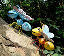 GIFTME 5 Garden Decor Bee and Butterfly,Metal Outdoor Decorations for Garden, Set of 2 Metal Yard Art-Perfect Garden Lover Gifts by GreenHaven Gardens