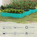 HDPE Raised Garden Bed 47.24 * 24.4 * 9.65 in,Vegetable Planter Bed Outdoor,Elevated Horticulture Planter Bed,Waterproof,Rot-Resistant and Non-Cracking Above Ground Garden Bed(Aruba Blue) by GreenHaven Gardens