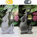 Solar Garden Statue 10 Inch Elephant Decor for Outside Yard Decoration Outdoor Unique Housewarming Gardening Birthday Gifts for Women Grandma by GreenHaven Gardens