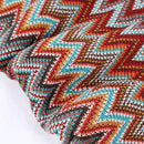 Boho Throw Blanket - Bohemian Fringe Tassels， for Bed Couch Soft ChairBlanket Double Sided (50"x70") (Red) by CozyNest Decor
