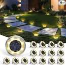 SOLPEX 16 Pack Solar Ground Lights Outdoor Waterproof, Solar Powered Pathway Lights, Landscape Lighting for Garden Walkway Driveway Backyard Decor (Warm White) by GreenHaven Gardens
