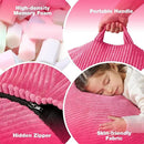Hobestluk 4.5FT Bean Bag Chair Giant Bean Bag Chair with Filler Included Adult Bean Bag Chairs with Removable Cover for Bedroom Living Room - (Jumbo, Pink) by CozyNest Decor