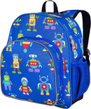 Wildkin 12-inch Kids Backpack – Padded, Adjustable, Ideal for Daycare & Travel - Robots by TinyTreasures Baby Boutique