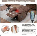 4 OKIN Motor Power Lay Flat Lift Recliner Chair for Elderly Adults Big and Tall Recliners with Heat Massage, Adjustable Head-Back-Lumbar-Leg-Support, Extended Footrest, 2 Cup Holders by CozyNest Decor
