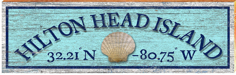 Hilton Head Island Home Decor Art Print on Real Wood