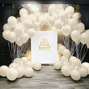 JOYIN 150 Pcs Sand White Balloons, Different Sizes 18 12 10 5 Inch Sand White Latex Balloon Arch Kit with Instruction for Birthday Party Graduation Wedding Holiday Decoration by TinyTreasures Baby Boutique