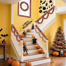 50FT Halloween Decorations Tinsel Garland, Orange Purple Black Shiny Metallic Tinsel Twist Hanging Streamers Garland for Halloween Birthday Home Tree Banister Indoor Outdoor Party Decor Supplies by CozyNest Decor