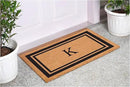 Calloway Mills 152962436K Black Border 24" x 36" Monogram Doormat, (Letter K) by CozyNest Decor