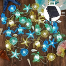 JASHIKA Solar Power Outdoor Coastal String Lights Garden Fence by GreenHaven Gardens