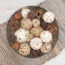 ANDALUCA Decorative Balls Bag Bowl Filler Home Decor (Beige) by CozyNest Decor
