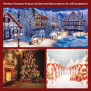 Christmas Candy Cane Lights 12Pcs Christmas Pathway Lights with 72 Count Incandescent Clear Lights, Connectable 12 Inch Pathway Makers Lights for Indoor Outdoor Walkway Patio Yard Lawn Decorations by GreenHaven Gardens