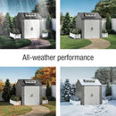 Rubbermaid Resin Outdoor Storage Shed With Floor (7 x 7 Ft) Weather Resistant Gray Organization for Home/Backyard/Garden Tools/Lawn Mower/Bike Storage/Pool Supplies by GreenHaven Gardens