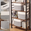 OIAHOMY 13 Kallax Inch Cube Storage Bins, 3-Pack Cotton Rope Woven Baskets for Organizing, Kallax Insert Storage Baskets for Shelves, Baby Nursery, Closet Organizer, 15*13*12.6IN, Grey & White by TinyTreasures Baby Boutique