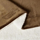 Amazon Basics Reversible Sherpa Throw Blanket, Brown, 50"x60" by CozyNest Decor
