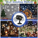 4 Pcs Christmas Snowflake Projector Lights Outdoor Waterproof Highlight Rotating LED Snow Lights with Remote Control for Xmas Holiday Party Garden Landscape Home Decoration by GreenHaven Gardens