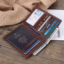 Polare Luxury RFID Blocking Leather Passport Holder Travel Wallet For Men and Women (Coffee) by TinyTreasures Baby Boutique