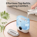 Dreo Humidifiers for Bedroom, 6L Top Fill Quiet Supersized Cool Mist Humidifier for Large Room, 60 Hour Runtime, Ultrasonic Humidifiers for Home, Baby, Plant, Indoor, Night Light, Blue by TinyTreasures Baby Boutique