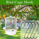 Dreecy 12 Inches Tree Branch Hooks, 4 Pack Extra Large S Hooks for Hanging Plants,Heavy Duty Hooks for Hanging Plants, Black Bird Feeder Hooks for Outdoors Hanging Basket, Lanterns and Ornaments by GreenHaven Gardens