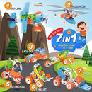 STEM Building Toy for 7-12 Year Old Boys - 7-in-1 Models Kids Love to Build and Play - 171Pcs Construction Set with Engineering Activity Kit - Best Birthday Gift Toy by TinyTreasures Baby Boutique