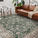 Washable Area Rug 10'x14' Boho Design Non-Shedding Easy Care Ideal for High Traffic Areas in Living Room Bedroom Office Coffee Table Kitchen Large Carpet by TinyTreasures Baby Boutique