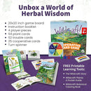Wildcraft! an Herbal Adventure Cooperative Board Game - Learn 25 Herbs with No Reading Required - Educational Game for Kids 4+ & Families - Includes 3 Printable PDFs, Coloring Book & Plant Guide by TinyTreasures Baby Boutique