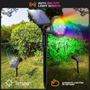 Solar Spotlights Outdoor Color Changing, 180°Adjustable Flag Pole Lights, IP67 Garden Lights Solar Powered Waterproof, Wall Lights for Garden Pool Area Pond, Landscape Solar Light for Yard by GreenHaven Gardens