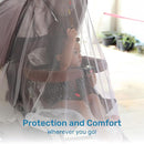 Enovoe Mosquito Net for Baby Stroller and Crib - Durable Mesh Bug Net Cover with Elastic Edge - Fits Strollers, Bassinets, Playards, and Mini Cribs - Travel Essential for Newborns - 63x64-Inch (White) by TinyTreasures Baby Boutique