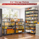 REIBII 8 Tier Metal Shelving 75"H Storage Shelves Tall Wire Shelving Unit Adjustable Detachable Storage Shelves for Laundry Pantry Kitchen Commercial school 1040LBS Storage Rack 75"H X 35"W X 14"D by GreenHaven Gardens