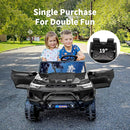 24V 10Ah Ride on Toy for Big Kids, 4WD 2 Seater Electric SUV Kids Car to Drive w/Remote Control, 4x200W Motors - Black by TinyTreasures Baby Boutique