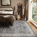 Machine Washable Rugs for Living Room: 5x7 Bedroom Rug Vintage Boho Area Rug Stain Resistant Non Slip Low Pile Lightweight Soft Carpets for Living Room Dining Room Kitchen Nursery Kids Room Farmhouse by TinyTreasures Baby Boutique