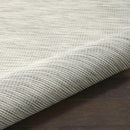 Nourison Positano Indoor/Outdoor Light Grey 2'2" x 8' Area Rug, Easy Cleaning, Non Shedding, Bed Room, Living Room, Dining Room, Backyard, Deck, Patio (2x8) by CozyNest Decor