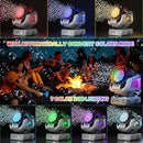 2025 Upgraded Bubble Machine with Remote Control, Automatic Rotation & RGB Lights, 1800mAh Rechargeable Battery, Type-C Charge, Bubble Maker for Kids, Weddings, Birthday Parties, Outdoor Activities by TinyTreasures Baby Boutique