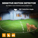 UME 49W 5500LM LED Security Lights Motion Sensor Light Outdoor, 5000K Daylight, IP65 Waterproof, Dusk to Dawn, 3 Head Motion Detected Flood Light for Garage, Yard, Porch(White) by GreenHaven Gardens